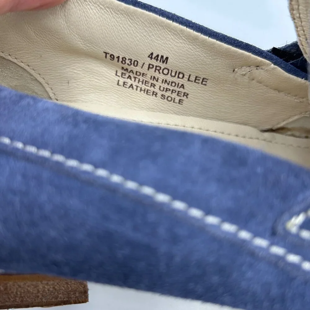 Testosterone Men's Blue Suede Tassel Loafers Size 44M (11)